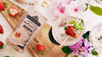 image of Blackwater Wexford Strawberry Gin product label