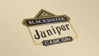 image of Blackwater Juniper Cask Gin product label