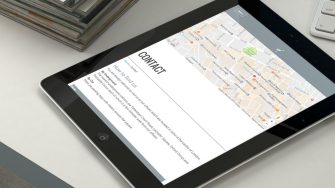 image of IBIS Capital website on tablet device